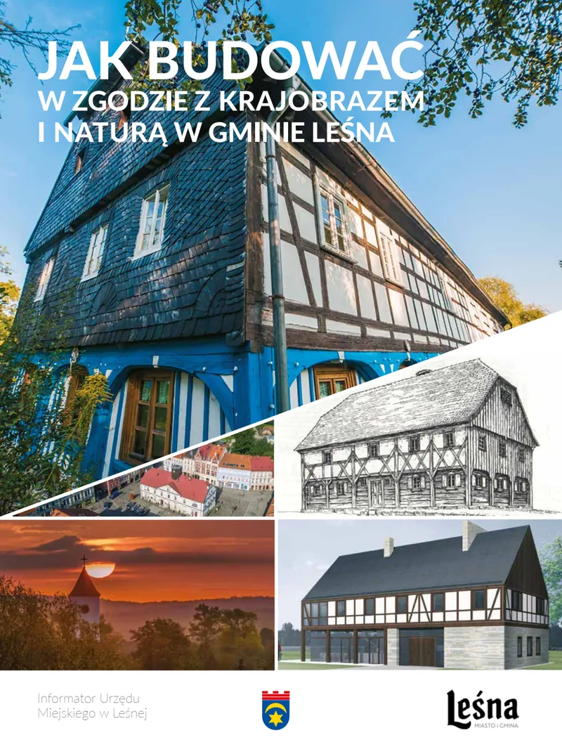 Okładka publikacji Jak budować w zgodzie z krajobrazem w Gminie Leśna